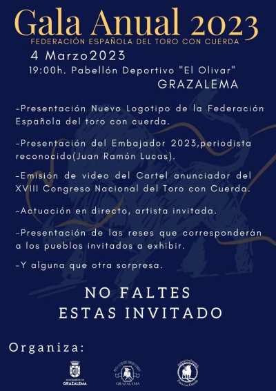 Gala Anual de presentación del XVIII Congreso Nacional del Toro con Cuerda
