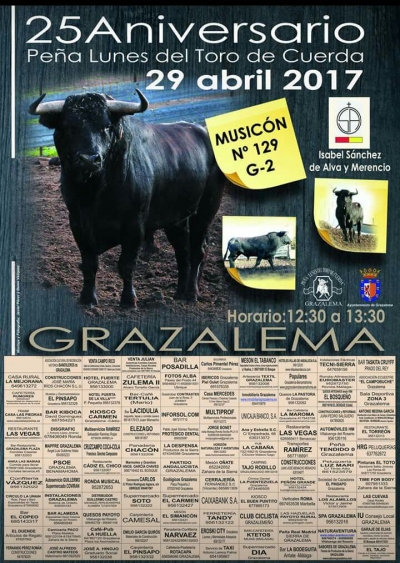 25 aniversario Peña Lunes del Toro de Cuerda