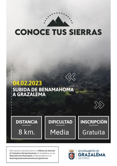 &#039;Conoce Tus Sierras&#039;. Ruta 1 Subida de Benamahoma a Grazalema