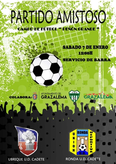 Partido Amistoso. Campo de Fútbol &#039;Peñón Grande&#039;