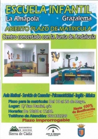 Abierto el plazo de matrícula en la Escuela Infantil La Amapola