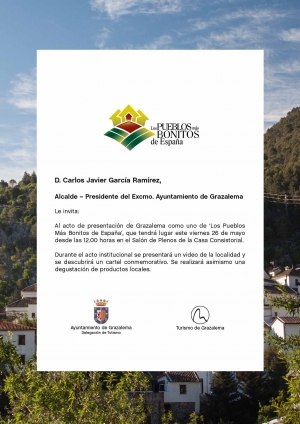 Acto de presentación de Grazalema como uno de &quot;Los pueblos más bonitos de España&quot;