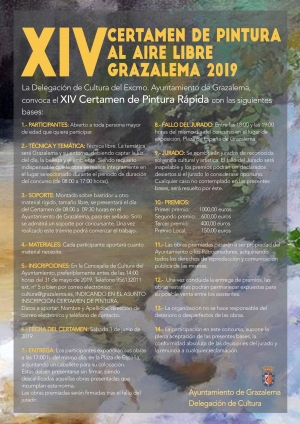 Bases XIV Certamen de Pintura al Aire Libre Grazalema 2019